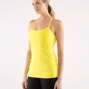 Lululemon Power Y Tank - Size 6 - Sizzle Yellow
